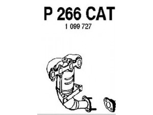 FENNO P266CAT katalizatoriaus keitiklis 
 Išmetimo sistema -> Katalizatoriaus keitiklis
BM90999H, 1030535, 1048884, 1063751