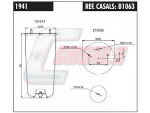 CASALS B1063 dėklas, pneumatinė pakaba
0542940030