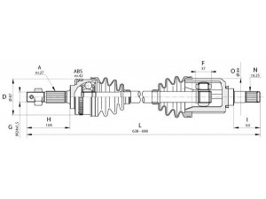 OPEN PARTS DRS6325.00 kardaninis velenas 
 Ratų pavara -> Kardaninis velenas
3910173J20