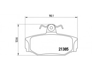 BREMBO P 86 009 stabdžių trinkelių rinkinys, diskinis stabdys 
 Techninės priežiūros dalys -> Papildomas remontas
270923, 2709236, 271573, 271829