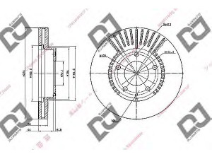 DJ PARTS BD1724 stabdžių diskas 
 Stabdžių sistema -> Diskinis stabdys -> Stabdžių diskas
T0023325X, T0023325XA, TY013325X