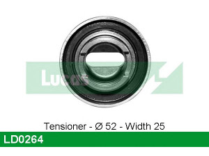 LUCAS ENGINE DRIVE LD0264 įtempiklio skriemulys, paskirstymo diržas