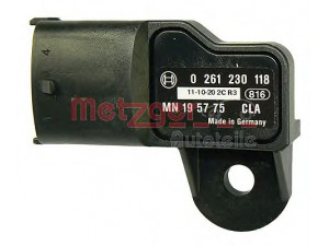 METZGER 0906105 jutiklis, įsiurbimo kolektoriaus slėgis 
 Elektros įranga -> Jutikliai
005 153 6128, 006 153 4728, A 005 153 6128