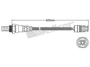 WALKER PRODUCTS 250-24464 lambda jutiklis 
 Variklis -> Variklio elektra
11 78 7 539 125, 11 78 7 544 654