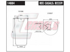 CASALS B2359 dėklas, pneumatinė pakaba 
 Pakaba -> Pneumatinė pakaba
81436006035, 81436010152