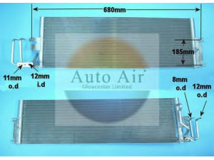 AUTO AIR GLOUCESTER 16-1007 kondensatorius, oro kondicionierius 
 Oro kondicionavimas -> Kondensatorius
1850041, 1850062, 52464526, 52466908