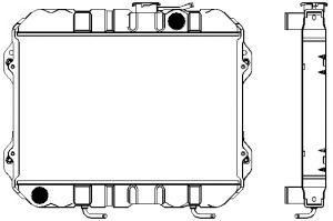 SAKURA  Automotive 1461-0224A radiatorius, variklio aušinimas