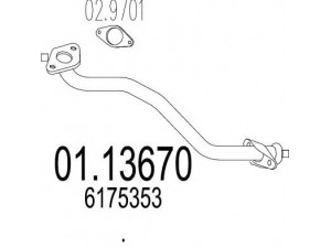 MTS 01.13670 išleidimo kolektorius 
 Išmetimo sistema -> Išmetimo vamzdžiai
6175353