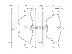 BOSCH 0 986 461 752 stabdžių trinkelių rinkinys, diskinis stabdys 
 Techninės priežiūros dalys -> Papildomas remontas