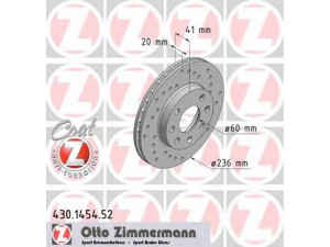 ZIMMERMANN 430.1454.52 stabdžių diskas 
 Stabdžių sistema -> Diskinis stabdys -> Stabdžių diskas
569 014, 569 031, 569 054, 90511111
