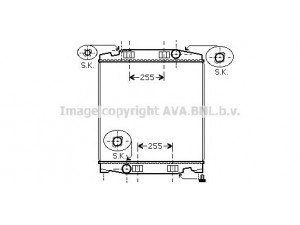 AVA QUALITY COOLING IV2066 radiatorius, variklio aušinimas 
 Aušinimo sistema -> Radiatorius/alyvos aušintuvas -> Radiatorius/dalys
41214447