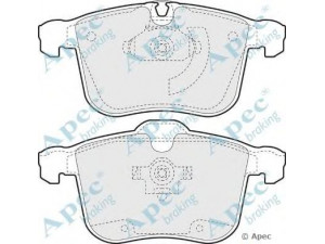 APEC braking PAD1358 stabdžių trinkelių rinkinys, diskinis stabdys 
 Techninės priežiūros dalys -> Papildomas remontas
1605079, 1605138, 9268709, 93176379