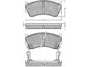 BSF 10558 stabdžių trinkelių rinkinys, diskinis stabdys 
 Techninės priežiūros dalys -> Papildomas remontas
410601N060, 410601N090, 410601N890