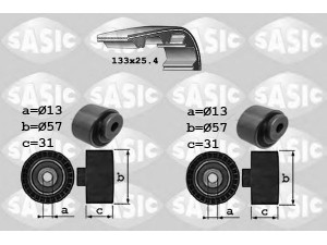 SASIC 1750031 paskirstymo diržo komplektas 
 Techninės priežiūros dalys -> Papildomas remontas
0831S4, 0831S4