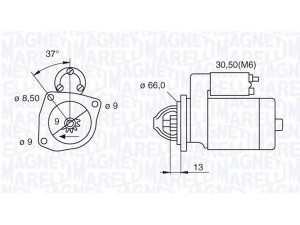 MAGNETI MARELLI 063521074110 starteris 
 Elektros įranga -> Starterio sistema -> Starteris
46791692, 55193406, 55193460
