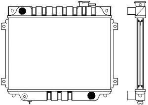 SAKURA  Automotive 1301-0206 radiatorius, variklio aušinimas