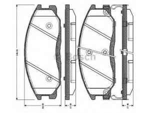 BOSCH 0 986 TB2 815 stabdžių trinkelių rinkinys, diskinis stabdys 
 Techninės priežiūros dalys -> Papildomas remontas
581013AA20