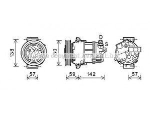 AVA QUALITY COOLING ALK126 kompresorius, oro kondicionierius 
 Oro kondicionavimas -> Kompresorius/dalys
50509543, 50509543