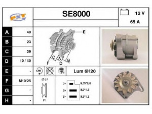 SNRA SE8000 kintamosios srovės generatorius
XO39544930