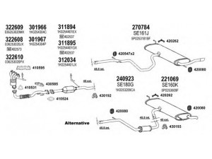 KLARIUS 790403E išmetimo sistema 
 Išmetimo sistema -> Išmetimo sistema, visa