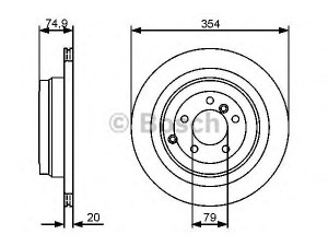 BOSCH 0 986 479 479 stabdžių diskas 
 Stabdžių sistema -> Diskinis stabdys -> Stabdžių diskas
LR017804, LR031844, SDB 5002 01