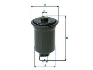 UNIFLUX FILTERS XB103 kuro filtras 
 Techninės priežiūros dalys -> Papildomas remontas
23300-50060, 23300-50060