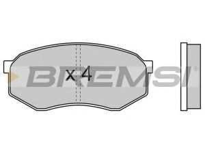BREMSI BP2476 stabdžių trinkelių rinkinys, diskinis stabdys 
 Techninės priežiūros dalys -> Papildomas remontas
0449122260, 0449122270, 0449122280