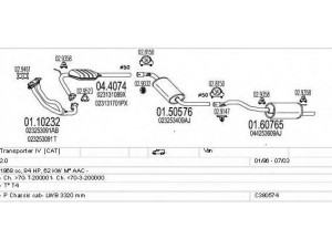 MTS C380574002538 išmetimo sistema 
 Išmetimo sistema -> Išmetimo sistema, visa