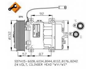 NRF 32412G kompresorius, oro kondicionierius 
 Oro kondicionavimas -> Kompresorius/dalys
11104251, 11412631, 15082727, 20538307