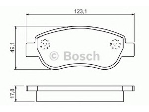 BOSCH 0 986 494 454 stabdžių trinkelių rinkinys, diskinis stabdys 
 Techninės priežiūros dalys -> Papildomas remontas
77363782, 98845340, 77363782, 98845340