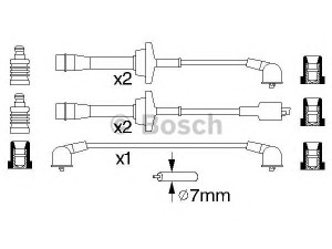 BOSCH 0 986 356 938 uždegimo laido komplektas 
 Kibirkšties / kaitinamasis uždegimas -> Uždegimo laidai/jungtys
