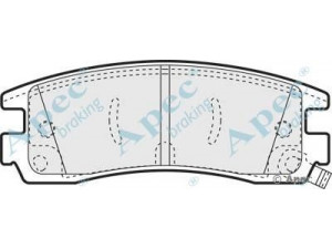 APEC braking PAD989 stabdžių trinkelių rinkinys, diskinis stabdys 
 Techninės priežiūros dalys -> Papildomas remontas
1605939, 18023377, 18029644, 12510048