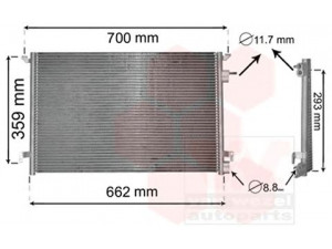 VAN WEZEL 37005397 kondensatorius, oro kondicionierius 
 Oro kondicionavimas -> Kondensatorius
71740472, 13114943, 1850095