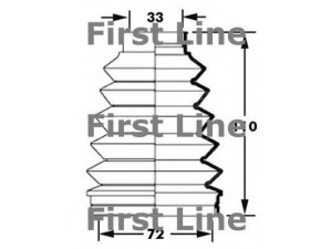 FIRST LINE FCB6000 gofruotoji membrana, kardaninis velenas 
 Ratų pavara -> Gofruotoji membrana
0443753040