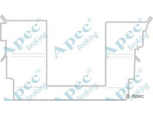 APEC braking KIT1172 priedų komplektas, stabdžių trinkelė