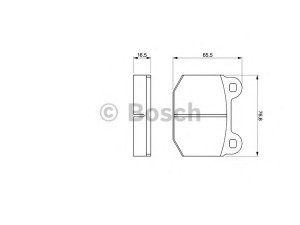 BOSCH 0 986 463 232 stabdžių trinkelių rinkinys, diskinis stabdys 
 Techninės priežiūros dalys -> Papildomas remontas