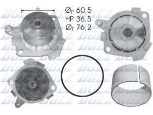 DOLZ S212 vandens siurblys 
 Aušinimo sistema -> Vandens siurblys/tarpiklis -> Vandens siurblys
7762926, 7762926