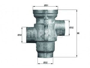 MAHLE ORIGINAL TO 16 79 termostatas, alyvos aušintuvas 
 Variklis -> Tepimas -> Alyvos termostatas
000 271 00 75