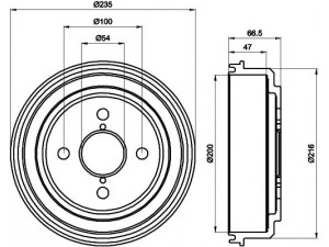 HELLA PAGID 8DT 355 302-101 stabdžių būgnas 
 Stabdžių sistema -> Būgninis stabdys -> Stabdžių būgnas
4243120070
