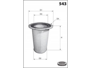 MECAFILTER FA3267 antrinis oro filtras
2P9963, 9S9972
