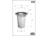 MECAFILTER FA3265 antrinis oro filtras
4W6691, 7W6754, 7W6754E