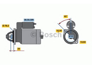 BOSCH 0 986 014 840 starteris 
 Elektros įranga -> Starterio sistema -> Starteris
12 41 1 279 747, 12 41 1 718 750