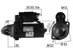 MESSMER 220061 starteris 
 Elektros įranga -> Starterio sistema -> Starteris
1357199, 3523301, 5003564