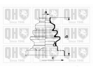 QUINTON HAZELL QJB542 gofruotoji membrana, kardaninis velenas 
 Ratų pavara -> Gofruotoji membrana
33 21 1 226 033, 33 21 1 226 719