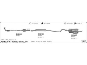 IMASAF 561000122 išmetimo sistema 
 Išmetimo sistema -> Išmetimo sistema, visa