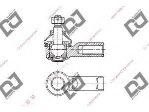 DJ PARTS DE1049 skersinės vairo trauklės galas 
 Vairavimas -> Vairo mechanizmo sujungimai
MB192430, MB192499, MB489434, MB564991