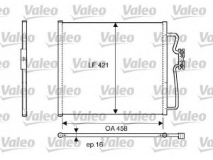 VALEO 816922 kondensatorius, oro kondicionierius 
 Oro kondicionavimas -> Kondensatorius
64 53 8 373 924, 64 53 8 391 126