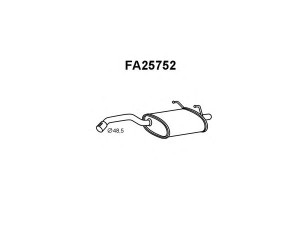 VENEPORTE FA25752 galinis duslintuvas 
 Išmetimo sistema -> Duslintuvas
51788195