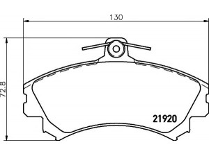 HELLA PAGID 8DB 355 016-681 stabdžių trinkelių rinkinys, diskinis stabdys 
 Techninės priežiūros dalys -> Papildomas remontas
DBP511117, MR235557, MR249241, MR407946
