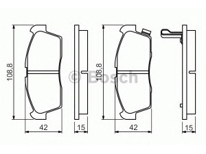 BOSCH 0 986 494 700 stabdžių trinkelių rinkinys, diskinis stabdys 
 Techninės priežiūros dalys -> Papildomas remontas
16 062 256 80, 16 062 256 80